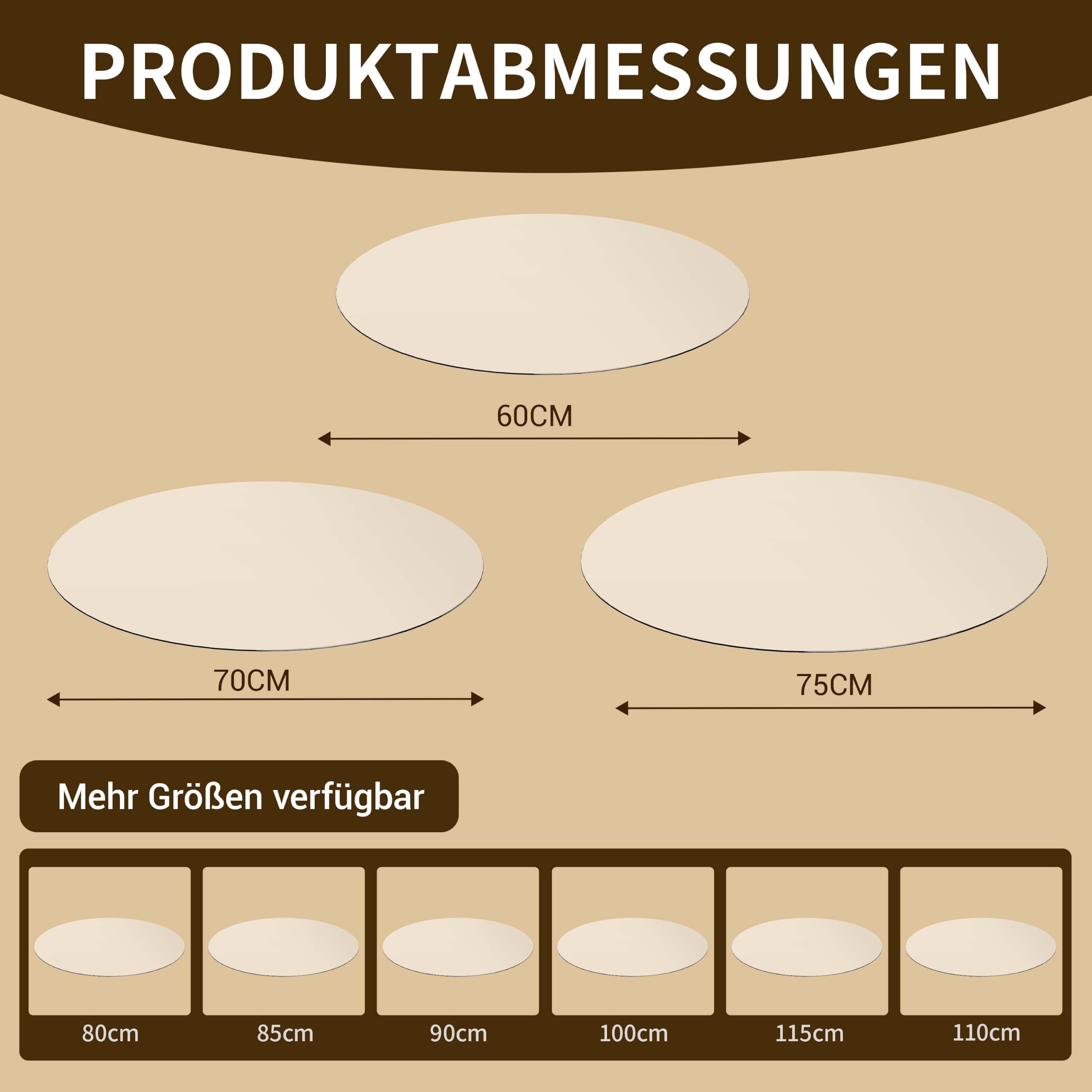 Tischdecke Transparent Rund, Tischfolie wasserdicht 2mm dick, Tischschutz für Esszimmer, abwaschbar hitzebeständig Tischdecke Schreibtisch Tischpad (110X110cm Rund)
