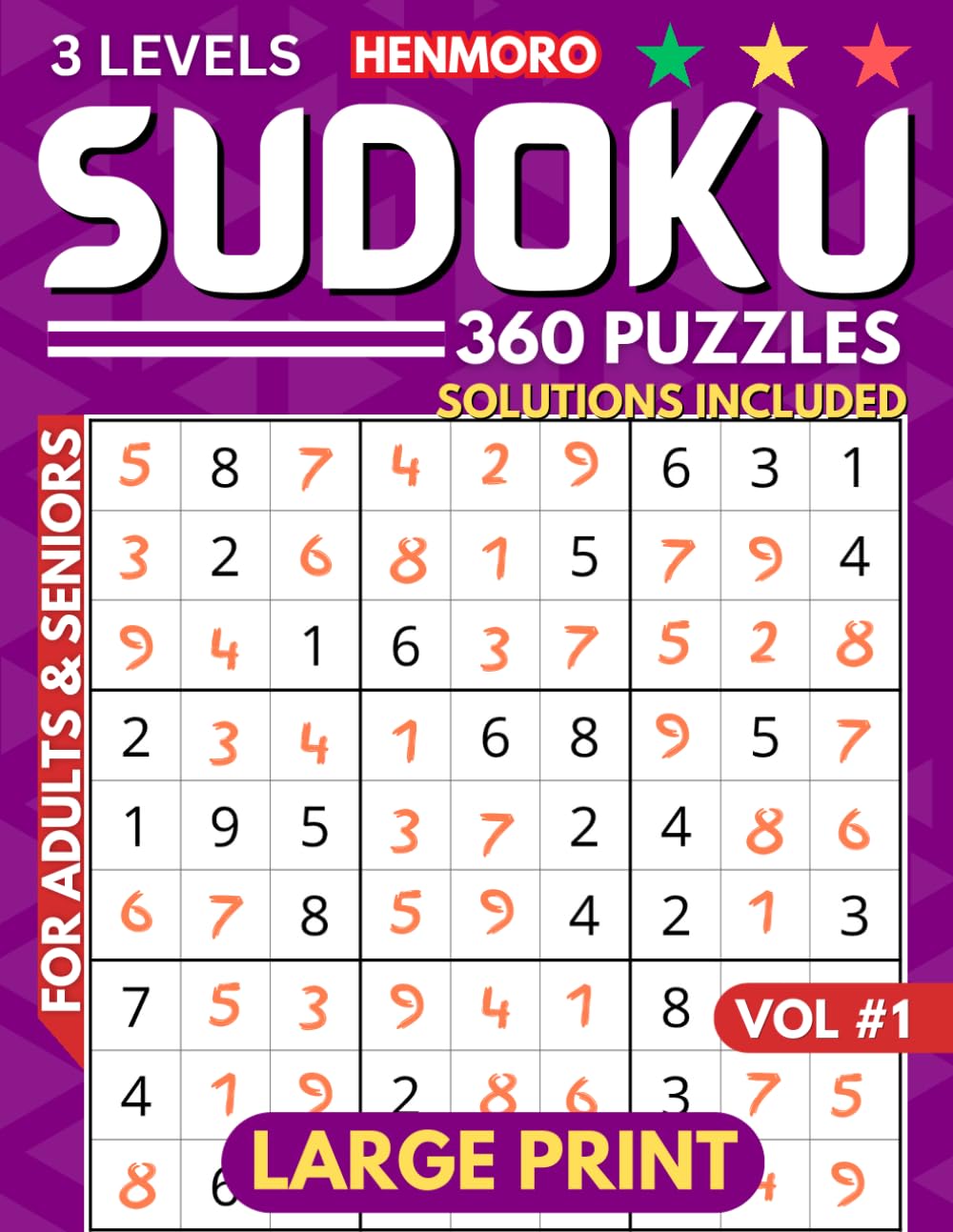 Sudoku for Adults with Answers: 360 Puzzles with Gradually Increasing Difficulty Levels, from Easy to Hard, with Motivational Quotes for a Bit of ... Vol. 1 (Assorted Sudoku Puzzle Books)