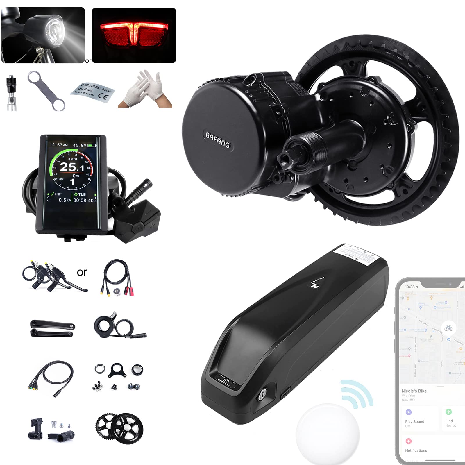 Buy BAFANG BBS02B 750W 1000W Mid Drive with Optional Tracking Function
