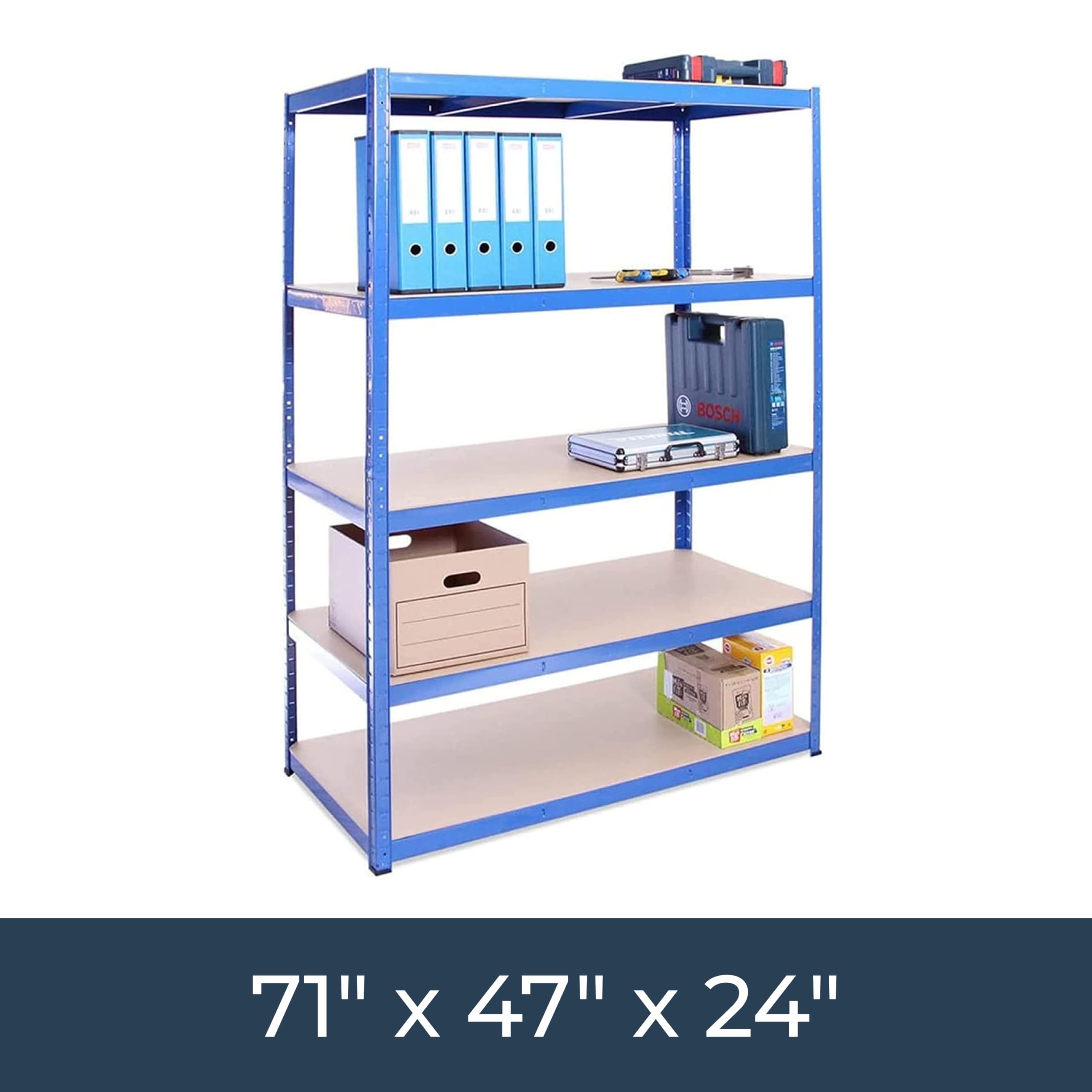 G Rack Racking Black Heavy Duty Garage Organization G-Rack 5-Tier Garage Shelving Unit ...