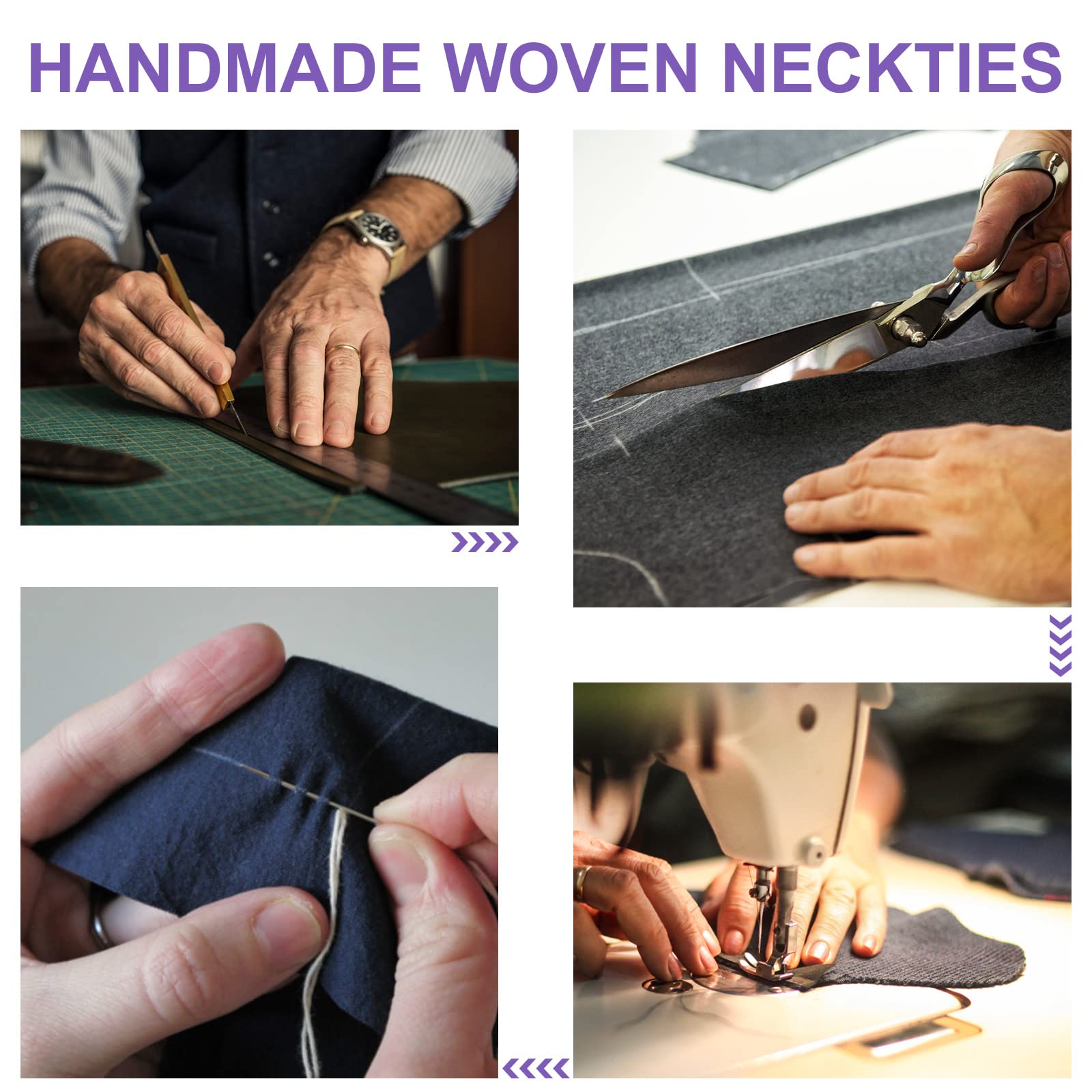 URAQT Cravatta Uomo, Cravatte Slim Uomo Eleganti Neckties, Sottile Tinta Unita Cravatta in Diversi Colori, Cravattino per Lavoro, Festa