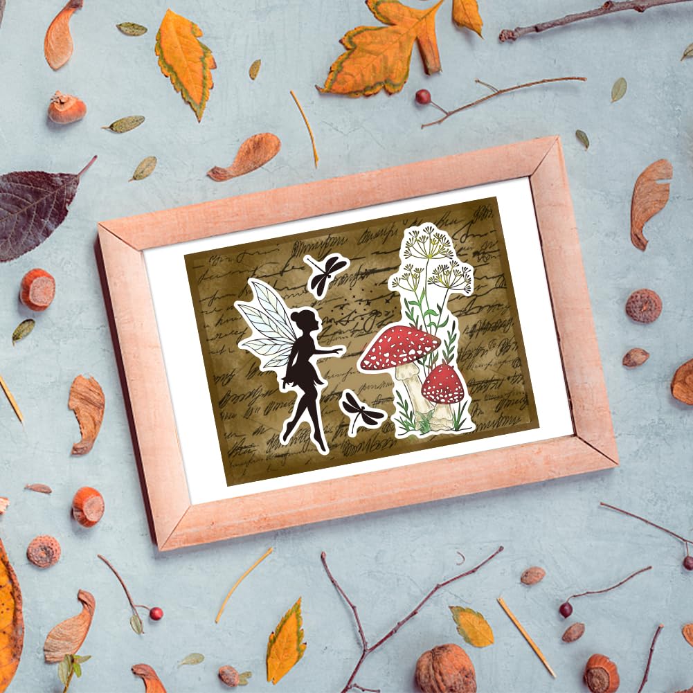 Fairy Rubber Stamps Wonderland Trio Rubber Stamp Set | Unicorn Stamp