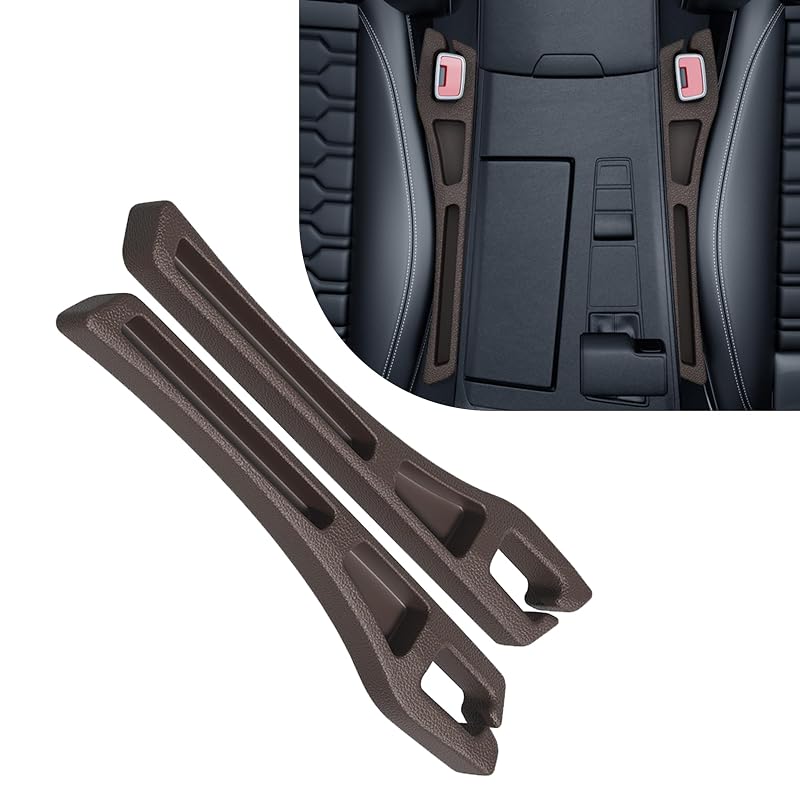 Organizador para Vão do Banco Automotivo Couslcd Marrom Kit com 2 peças