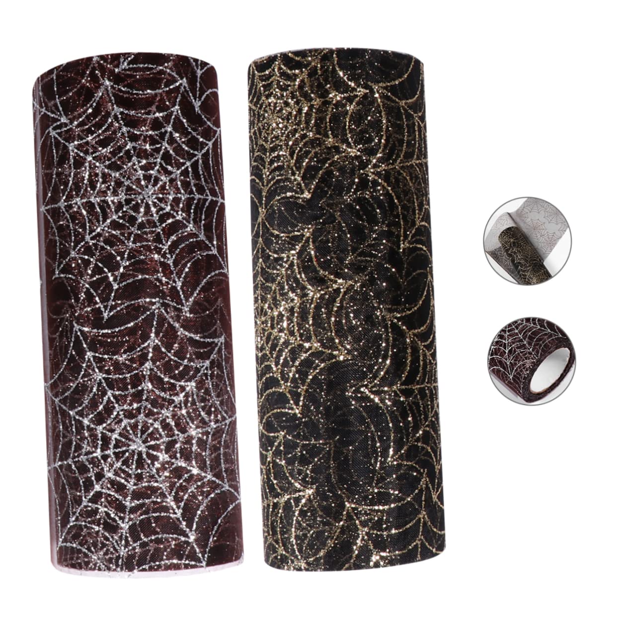EXCEART 4rotoli Tulle Decorativo Per Halloween Rete Di Ragno Elegante e Versatile Per Decorazioni Di Feste e Progetti Creativi