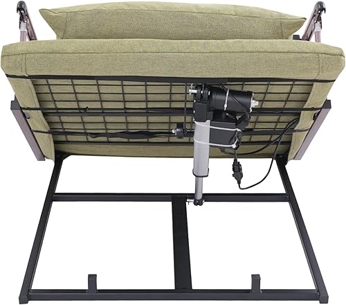 Miniatura 7 de Respaldo de cama elevador eléctrico, elevador de almohada médica portátil con control remoto, barandilla plegable, alfombrilla larga, capacidad de