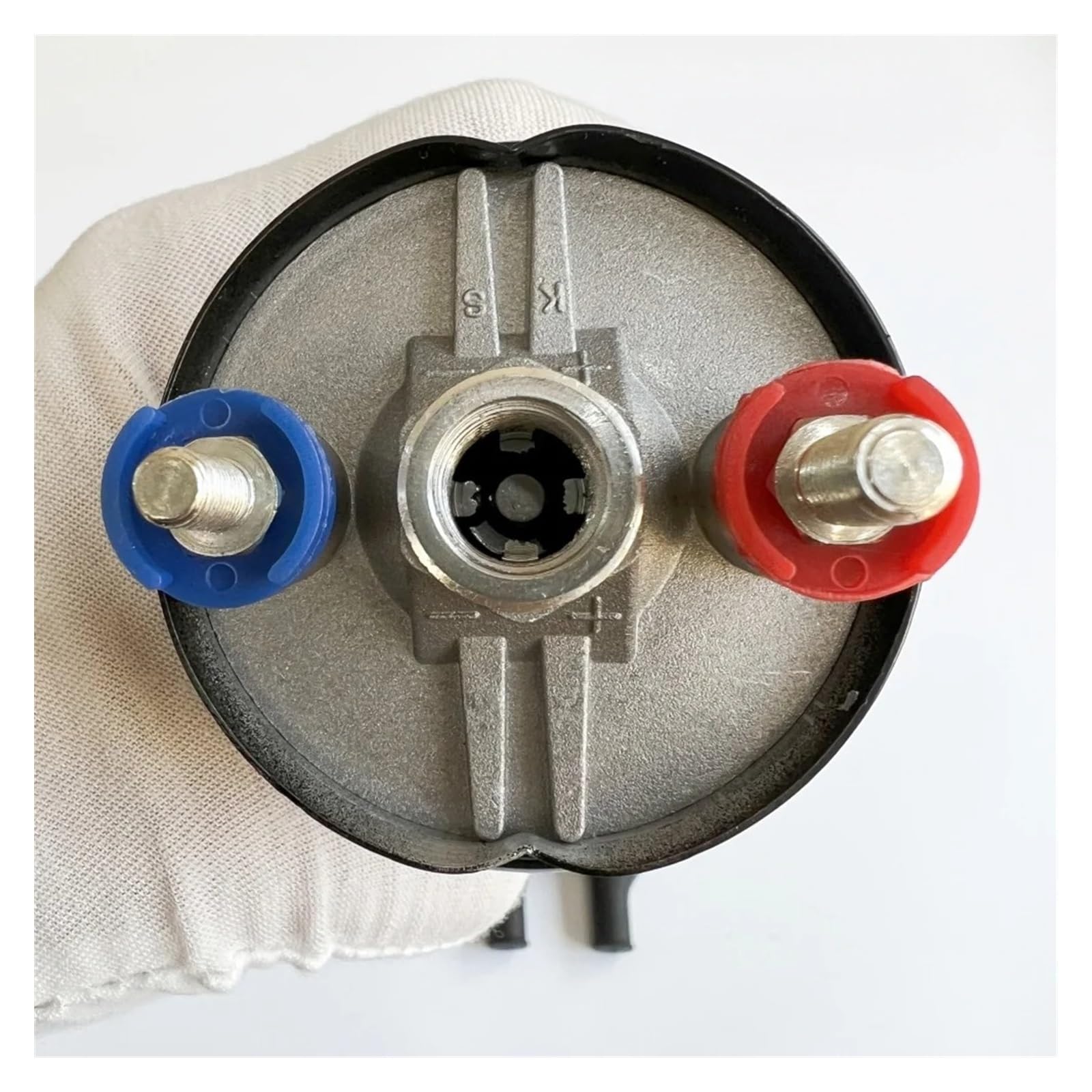 Elektrische Inline Kraftstoffpumpe 380LPH Inline Externe Kraftstoffpumpe 10AN Einlass + 8AN Mit Rückschlagventil Auslass 044 Vavle 0580254044 Rennwagen-Modifikation(NP6006B-8AN-10AN-044)