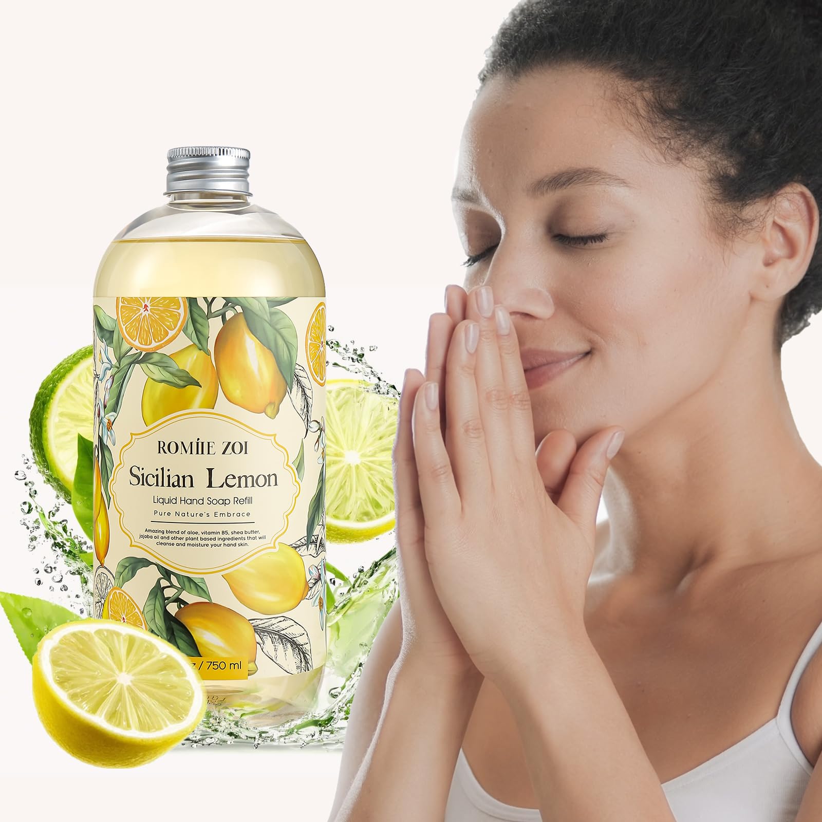 Amazon.com : ROMIIE ZOI Lemon Scent Liquid Hand Soap Refills