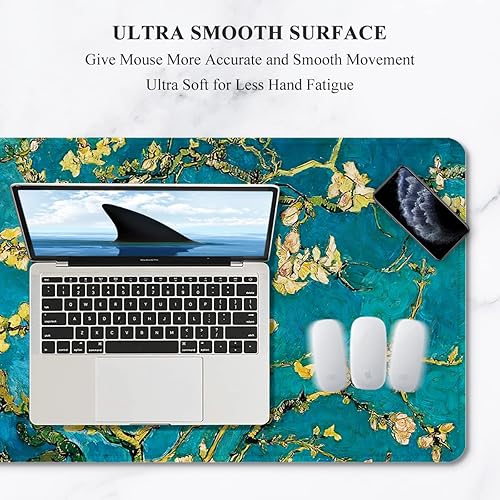 Miniatura 3 de Alfombrilla de escritorio XXL grande para mouse, alfombrilla de mouse extendida para juegos, bonita alfombrilla de escritorio para mujeres,