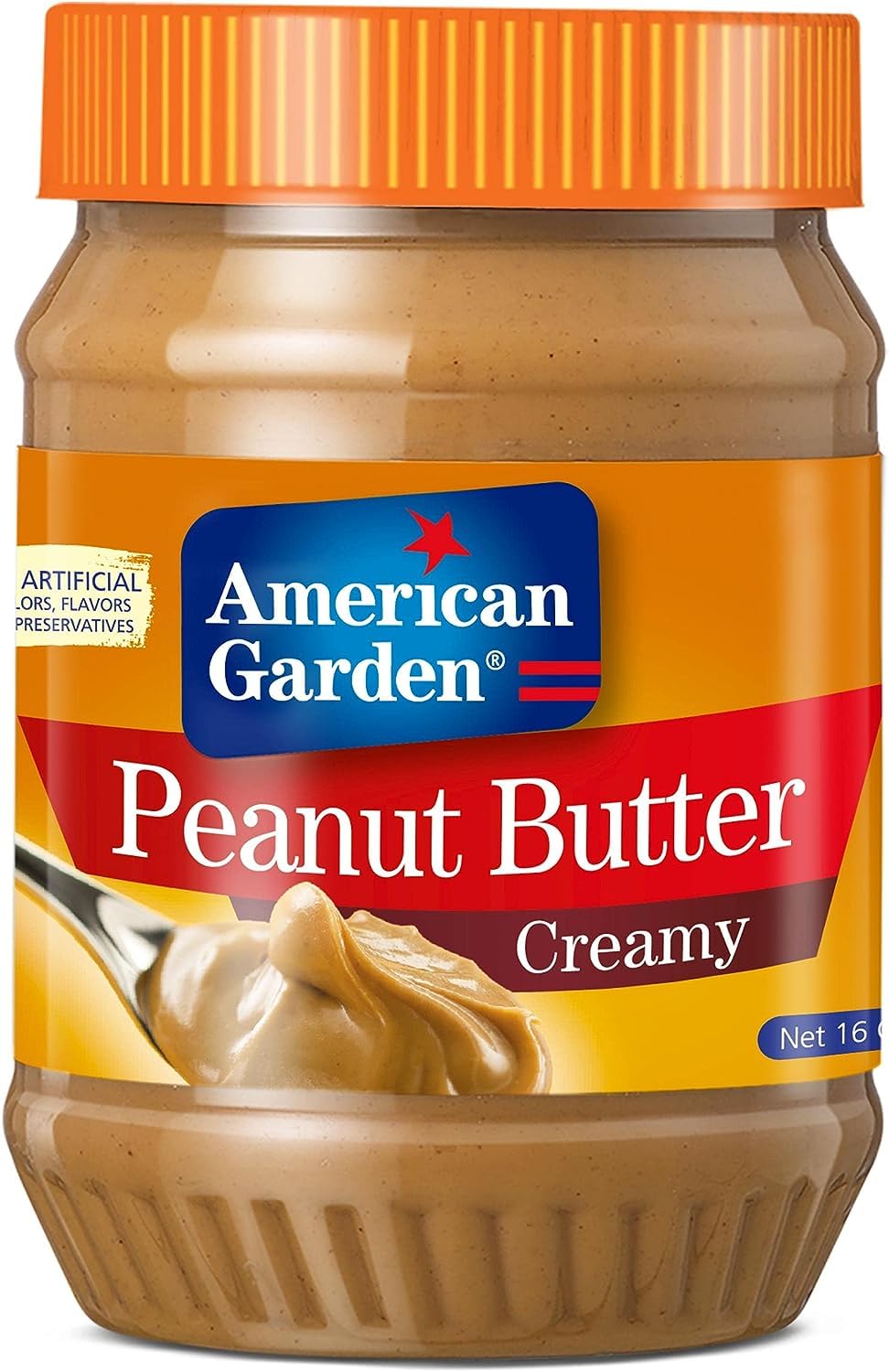 American Garden Creamy Peanut Butter, Vegan, Gluten Free, 454 grams