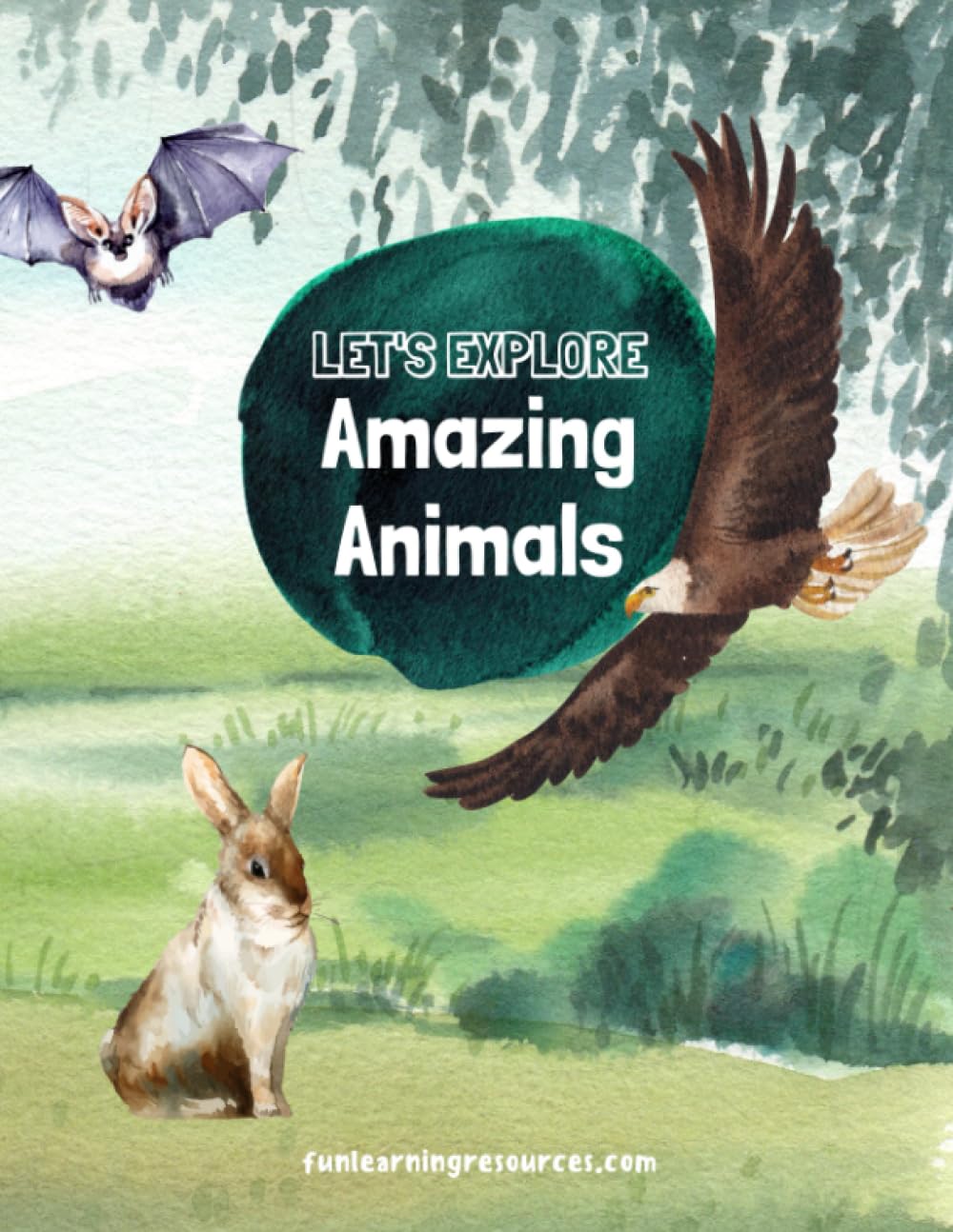 Let's Explore Animals: FUN LEARNING RESOURCES, animal activity book, home schooling, animals facts (Let's Explore Workbooks)
