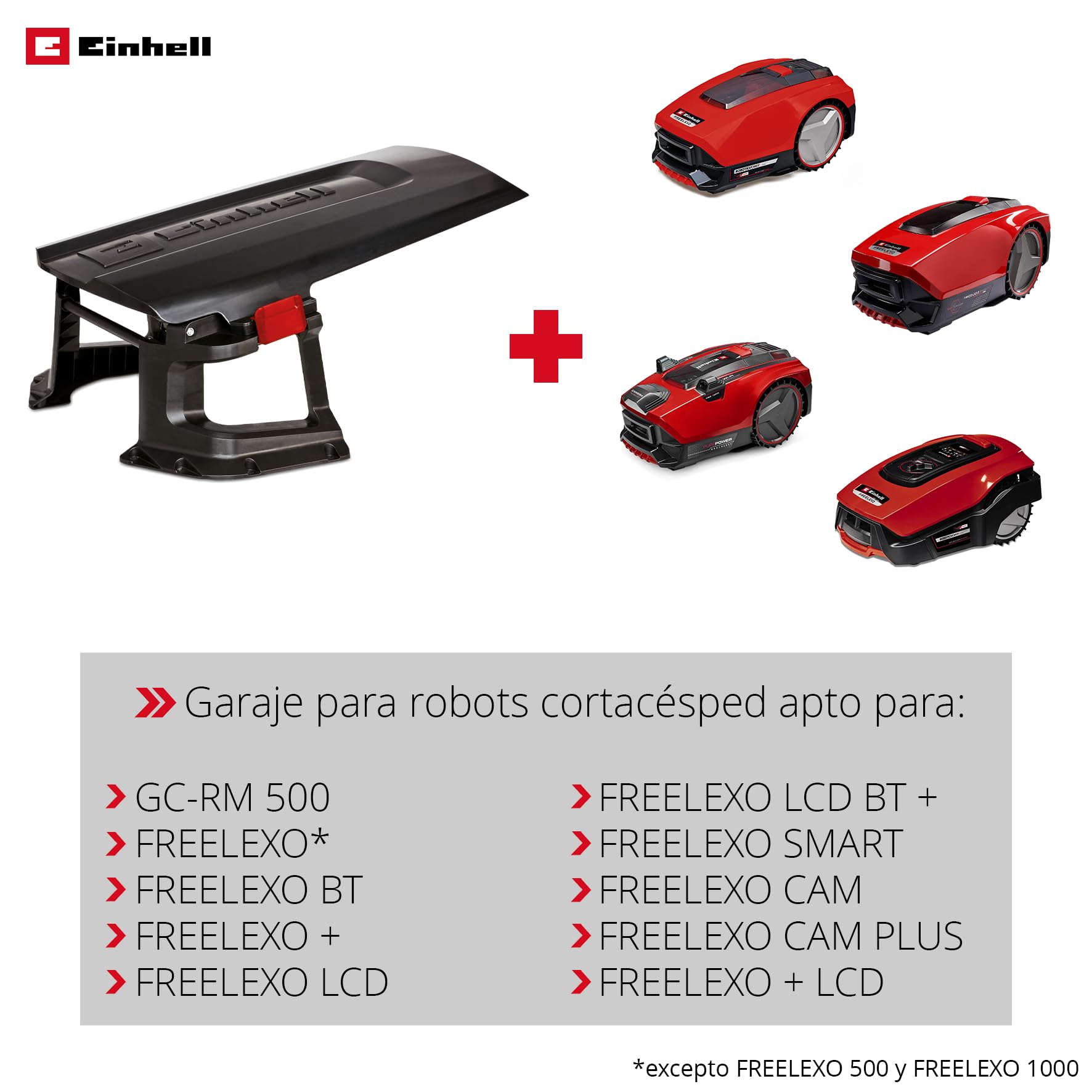 Einhell Original Garaje de Robot cortacésped. Adecuado para el GC-RM 500 y la Serie FREELEXO Completa, protección contra la Intemperie Frente a Lluvia, Sol y precipitaciones, Montaje Sencillo