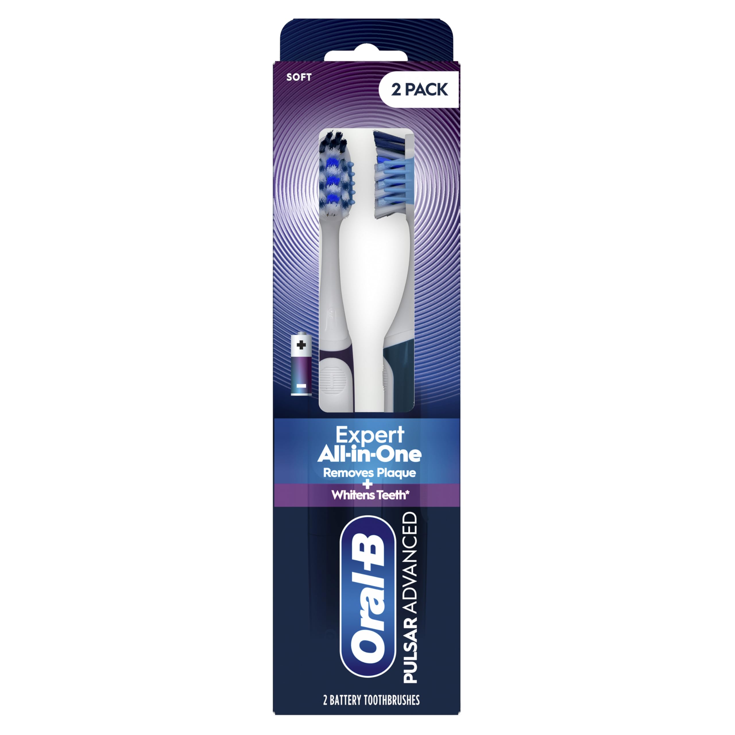 Amazon.com: Oral-B Pulsar Advanced All-in-One Soft Toothbrush, 2