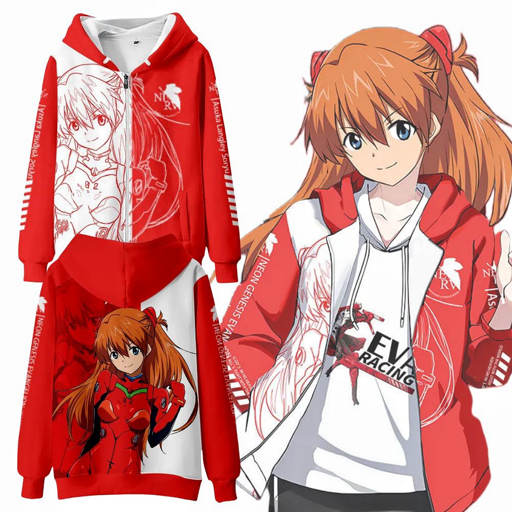 Amazon.co.jp: 新世紀エヴァン パーカー 同人服 惣流 アスカ