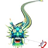 HENGDA KITE Legendary Dragon Kite,for Kids and Adults,Easy to Fly,Excellent Fabric and Structure Design,Suitable for Square, Beach, Grass, Park,Excellent Gift,(35x157) in