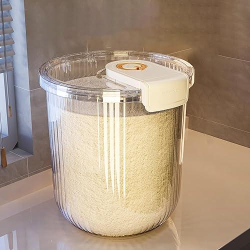 PENCK Contenedor de almacenamiento de harina de 20 bl, dispensador hermético de plástico para mascotas, perros y gatos, contenedor organizador de