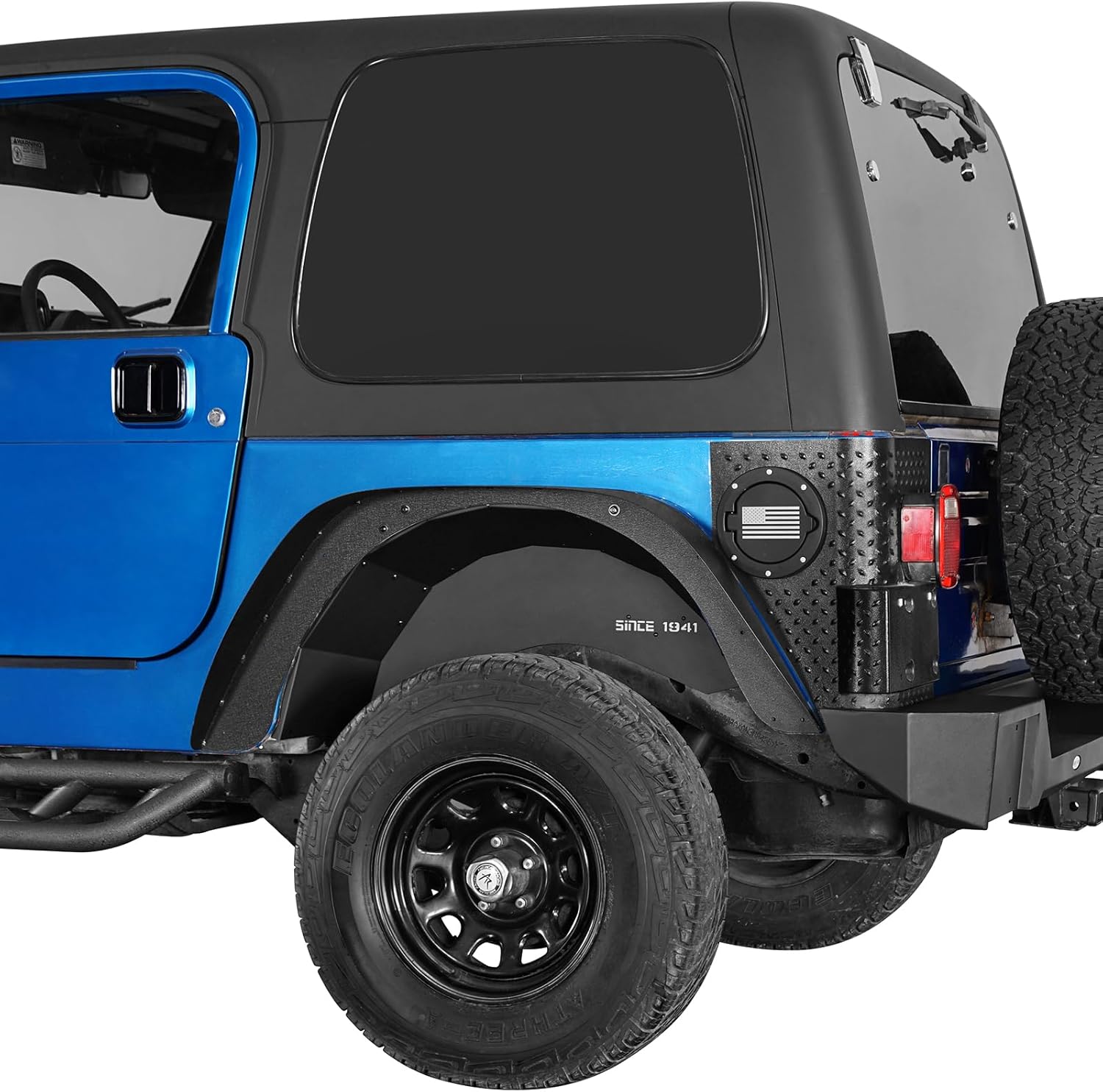 u-Box Wrangler TJ Steel Rear Inner Fender Liners Wheel Well Mud Guards Compatible with Jeep Wrangler TJ & Unlimited 1997-2006