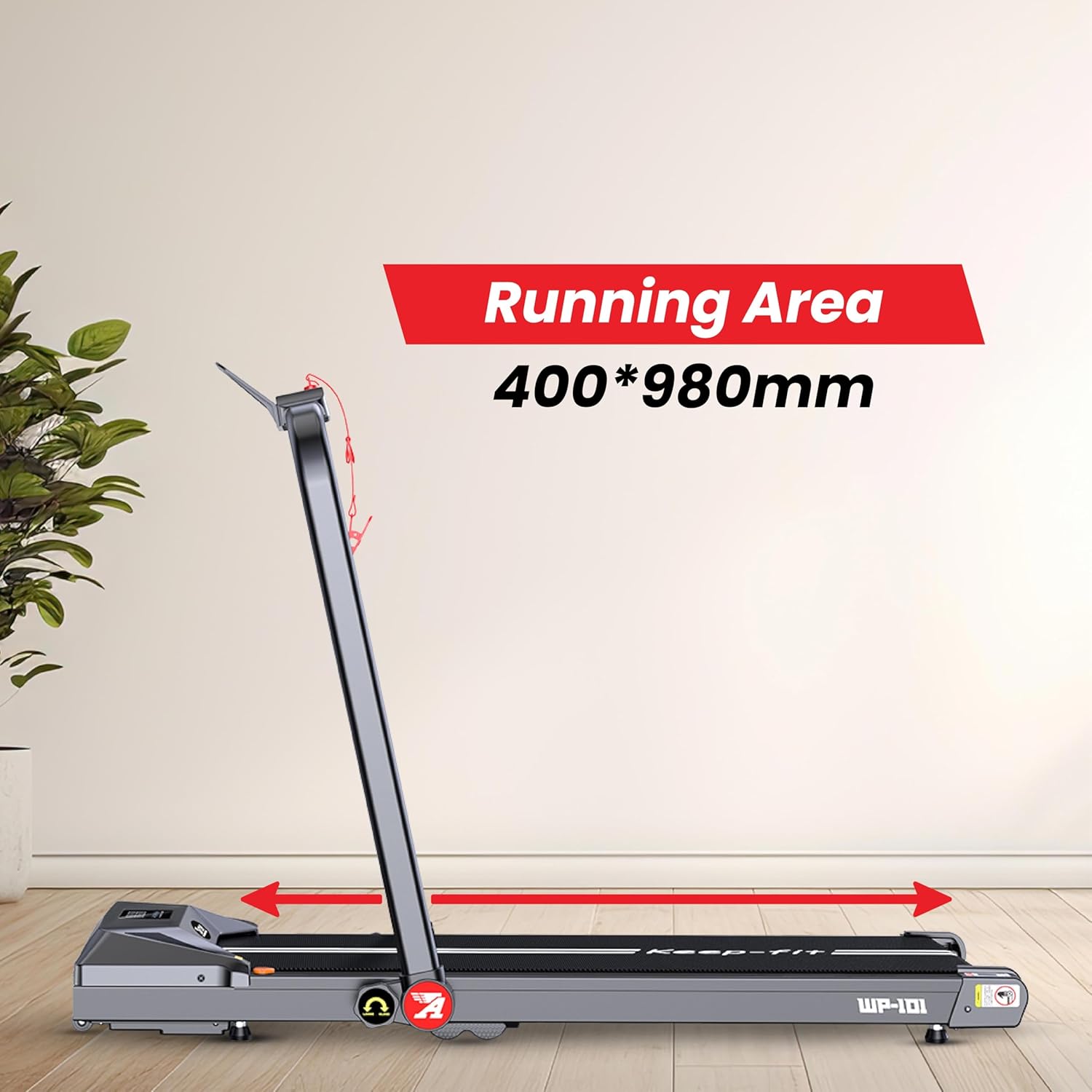 Avon WP-101 Treadmill, 2.0HP Peak Power Motor, Foldable Handle 3 HP Brushless Motor | LED Display | Foldable Design | Remote Control | 110 Kg Capacity | 12 Km/h Speed | Home Fitness Walking Machine 10 71JpST8MBOL. SL1500