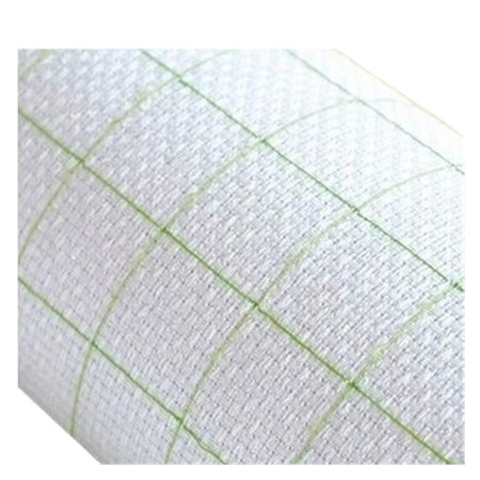 11ct /14ct White with Grid Cross Stitch Fabric Canvas DIY Handmade Needlework Sewing Craft Supplies for Embroidery Projects(14CT,100-150cm)