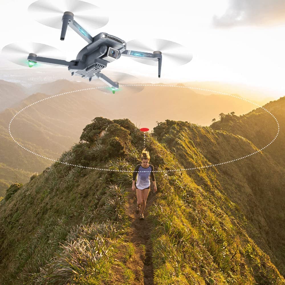 Drone GPS Pieghevole S179 con Doppia Fotocamera 4k / 6K UHD per Adulti, quadricottero con Motore brushless, modalità Senza Testa, capovolgimenti 3D, 1~3 batterie opzionali, Volo Stabile per
