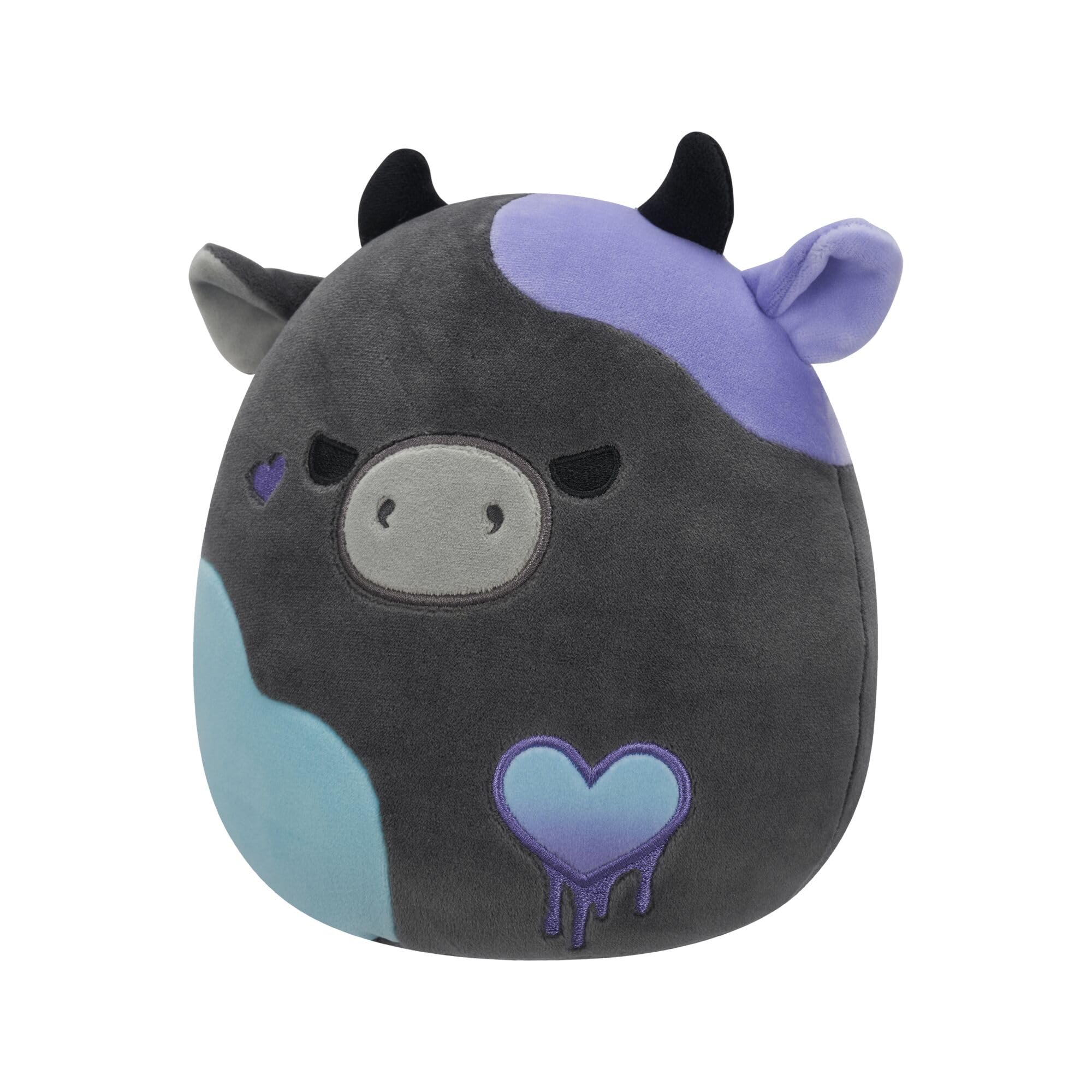 Squishmallows Original 7.5-Inch Smithereens the Charcoal Cow - Valentine's Plush, 7.5 inches - Image 2