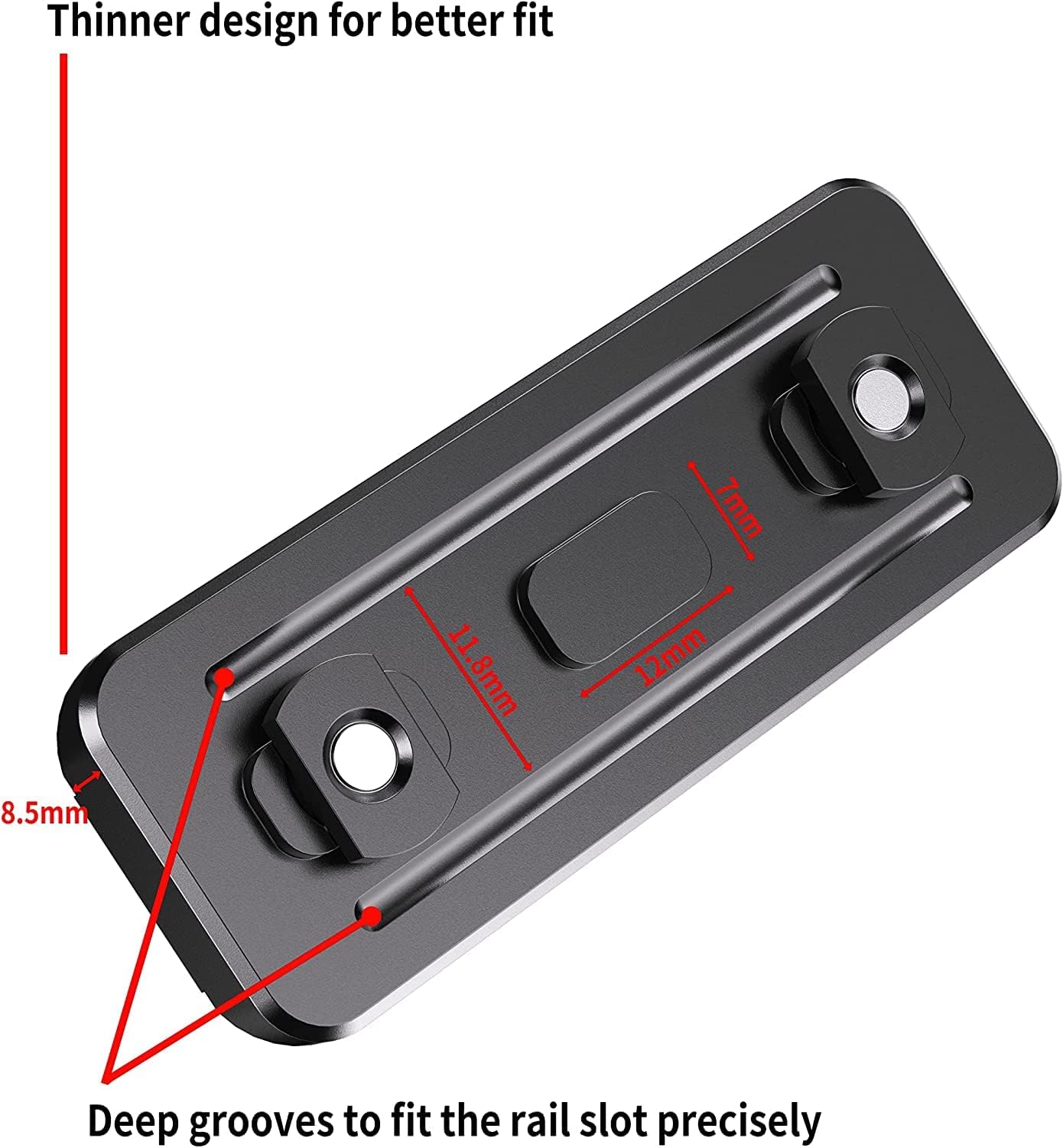 6-9 Inches Lightweight Bipod with Adapter for M-Rail(0.52 lbs) for Hunting and Shootin