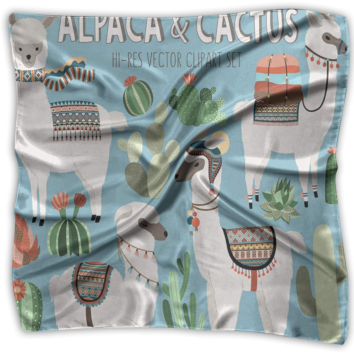 Square scarf Summer Pineapple Cute Head & Neck Unisex Handkerchief Tie For Woman