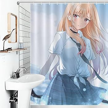 Amazon｜シャワーカーテン おしゃれ その着せ替え人形は恋をする