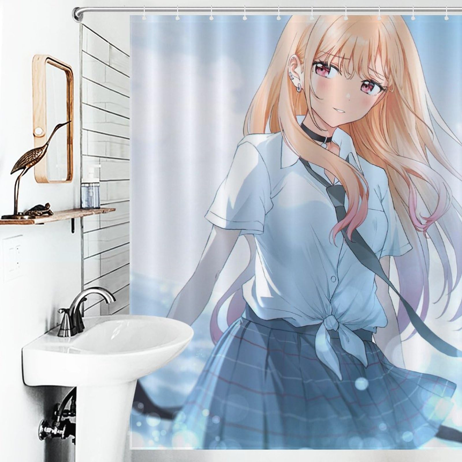 ❄✨♦シャワーカーテン ❤❄✨入手困難☆☆☆☆ Amazon｜シャワーカーテン おしゃれ その着せ替え人形は恋をする