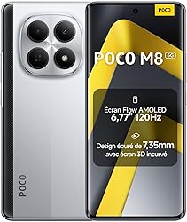 XIAOMI POCO M8 5G Smartphone, 8+ 512 GB, Argento, Telefon…