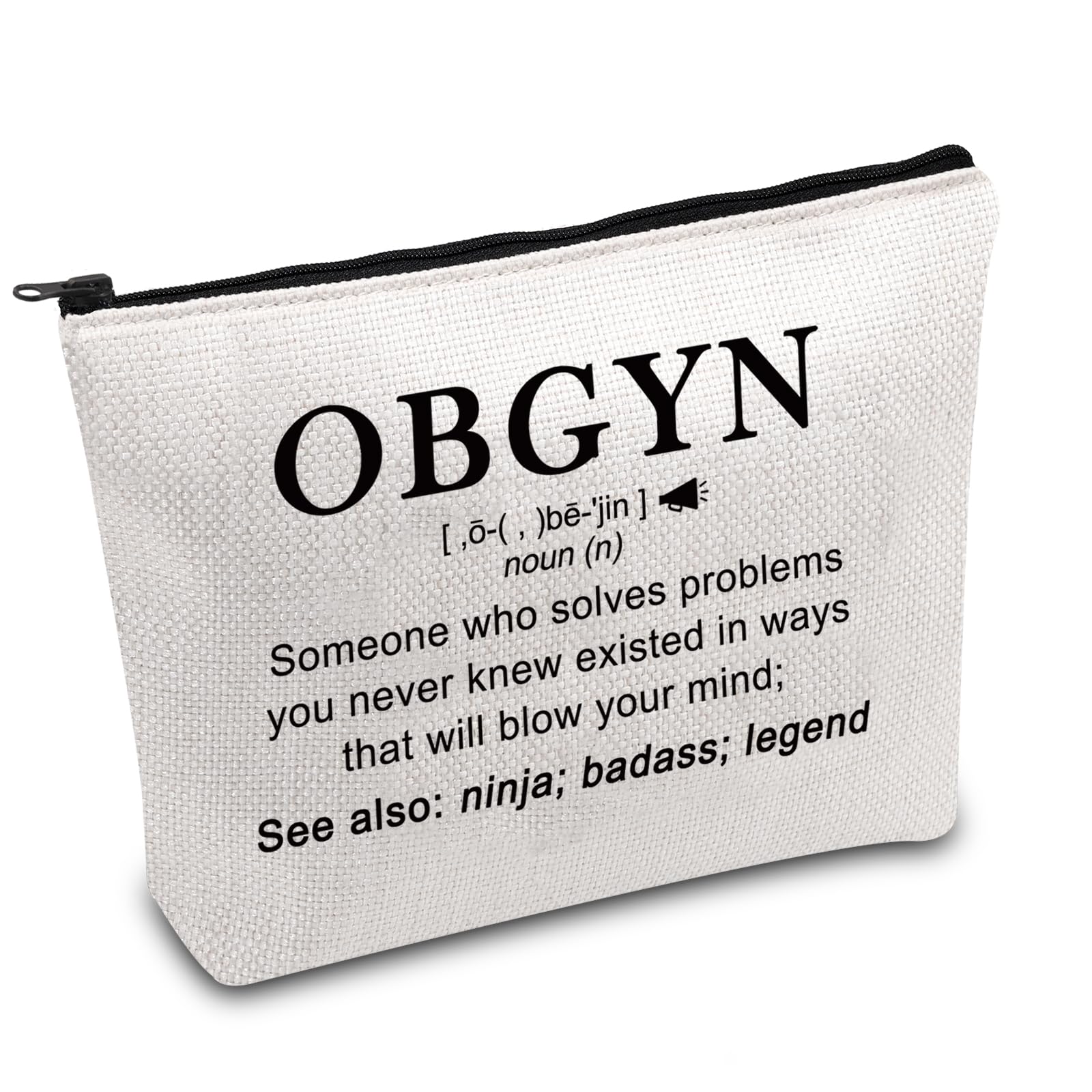 FOTAP OB-GYN Gifts Nurse Midwife Gifts Best OB-GYN Ever Makeup Bag Personalized OBGYN Gift Doctor Gift Thank You Gift for OBGYN (OB-GYN)