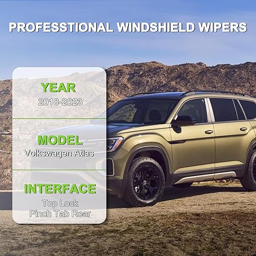 Vista 103 de PARRATI® - Limpiaparabrisas de repuesto y alto rendimiento con escobillas para parte trasera, para Dodge Durango y Jeep Grand Cherokee 2011-2023