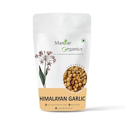 ManHar Organics Kashmiri Garlic (Lehsun) 200 grams, A Taste Of Himalayan Tradition, Premium Himalayan Single Clove Garli