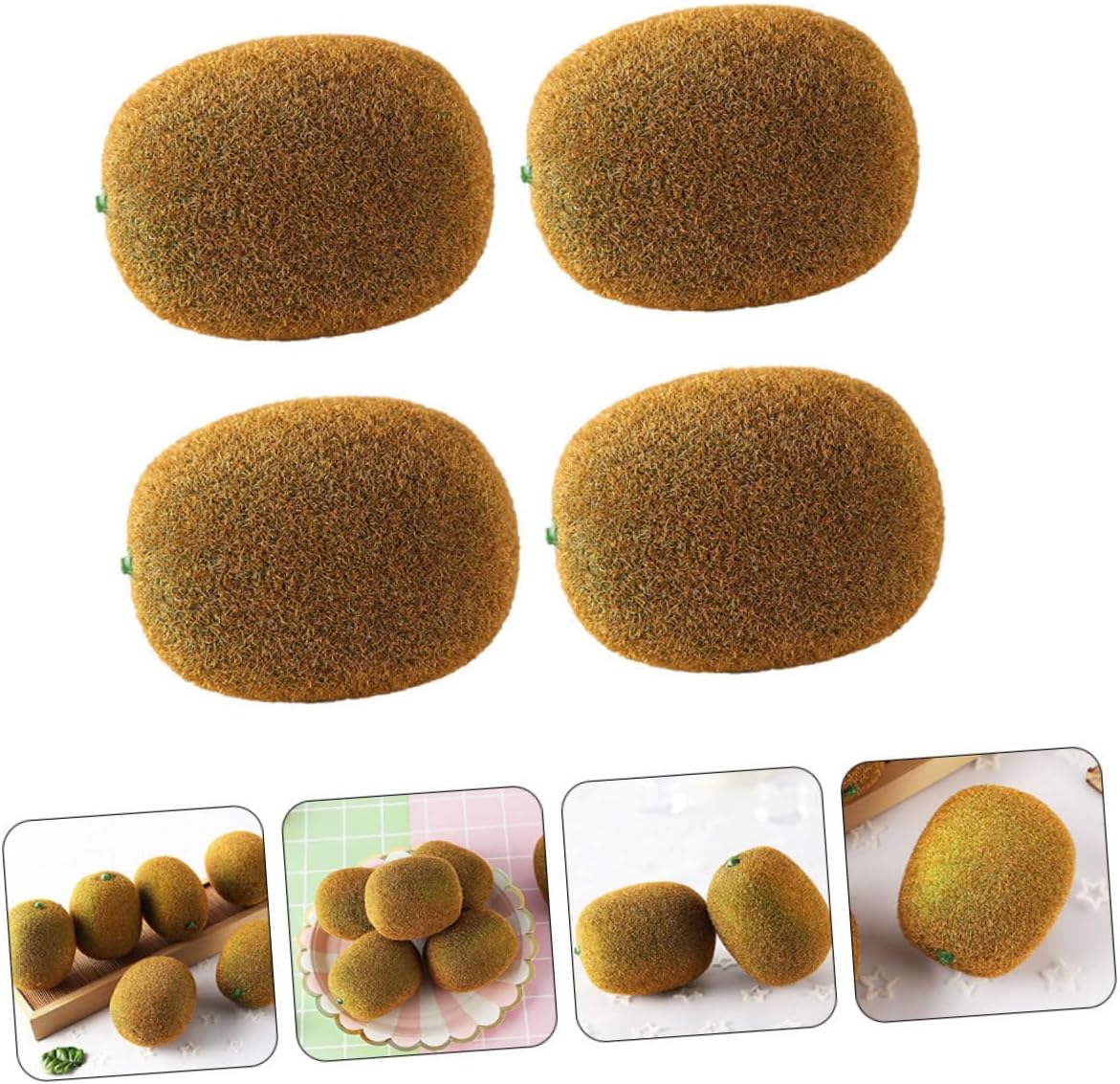 PRETYZOOM 4sets Artificial Kiwifruit Decor Lifelike Fake Fruits for Photography Teaching Market Displays and Preschool Education Foam Models with Realistic Appearance 4pcs*4