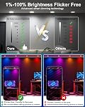 SikSog Éclairage encastré intelligent 4 1 cm 12W Lumières en pot noir RGBCW Changement de couleur LED En bas avec la boîte de jonction,1000 Lumière de plafond encastrée Lumen compatible avec Alexa,Dimmable par Bluetooth -12Pack