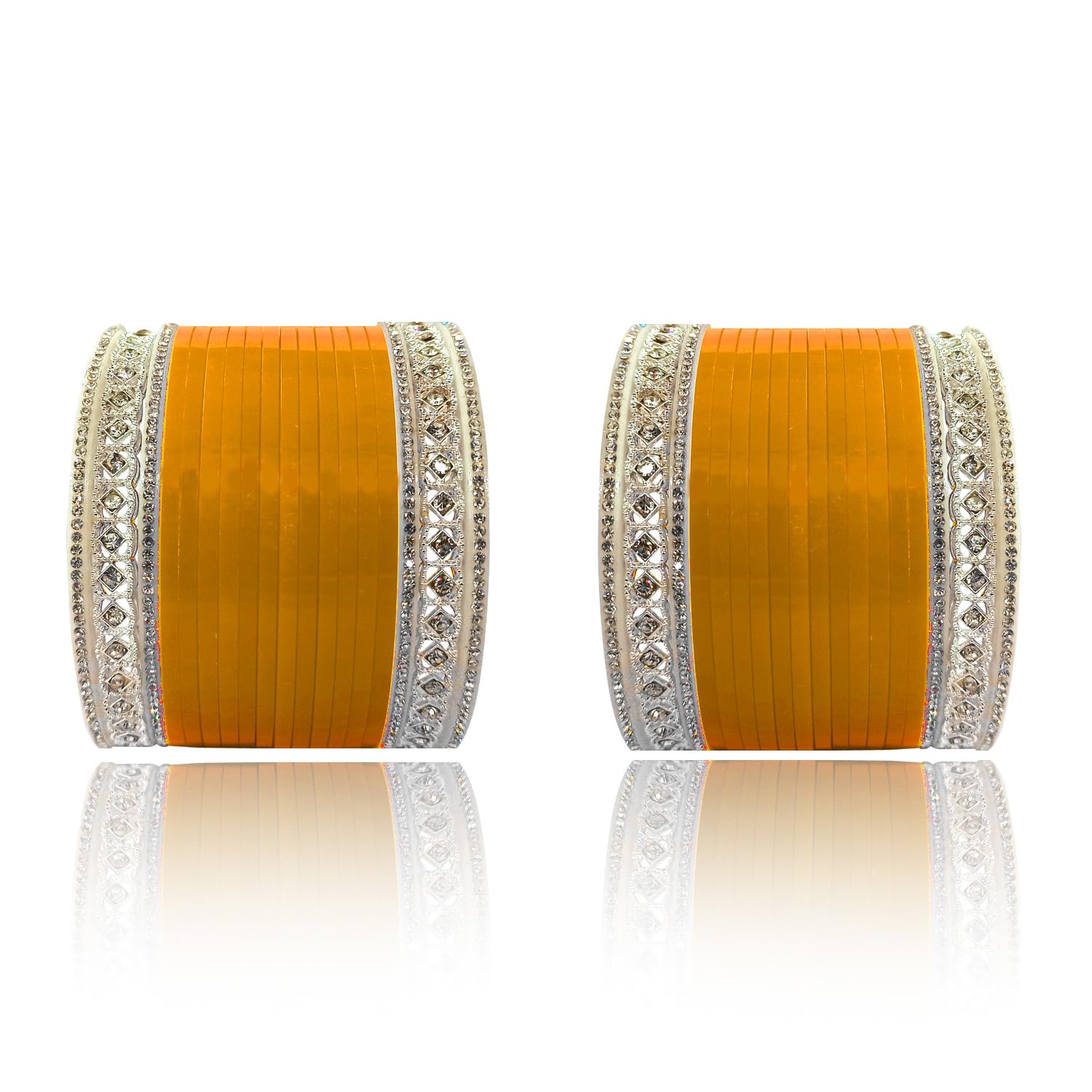 GenericBridal Punjabi Short AD Chuda Bangle Set for Women's (Set of 1)