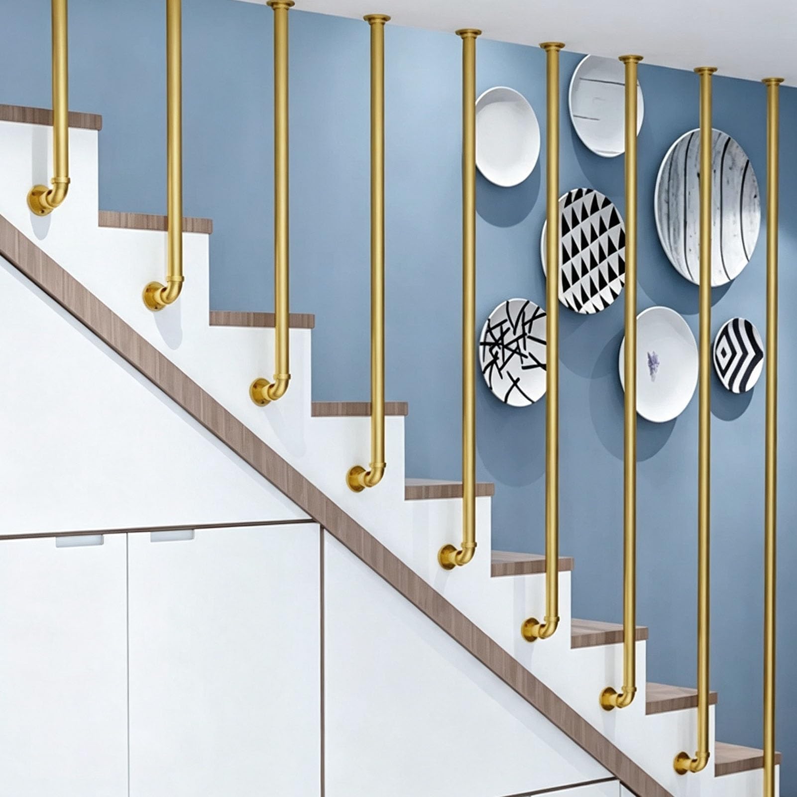 Słupek balustrady z kutego żelaza typu L montowana z boku poręcz balustradowa do poręczy schodów wewnętrznych werandy i balkonu wytrzymały uchwyt zabezpieczający słupek ogrodzeniowy(105cm)