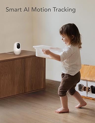Miniatura 6 de nooie Monitor inteligente de bebé 2K con 5G2.4G, giro e inclinación de 360, cámara WiFi para bebé con seguimiento de movimiento AI y visión