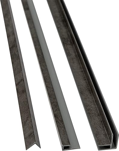 Kit de molduras de vinilo Palisade de 94 pulgadas en gris pizarra ceniza
