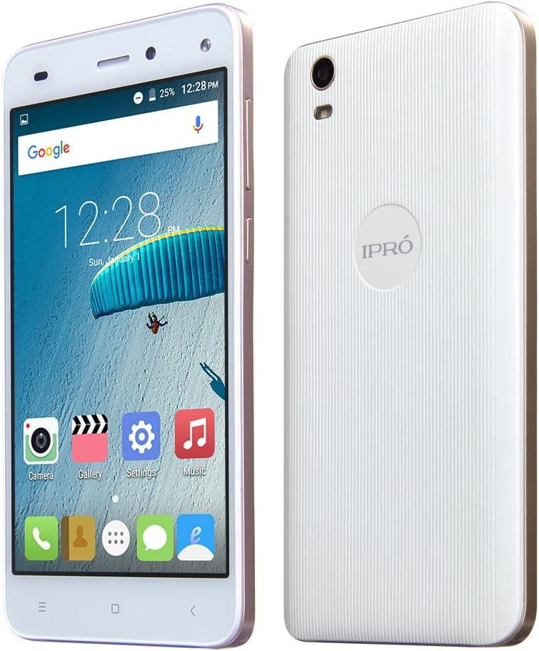 IPRO i950B 8G Unlocked Cell Phone with 4000mAh Battery - International Version with Warranty (White/Gold)