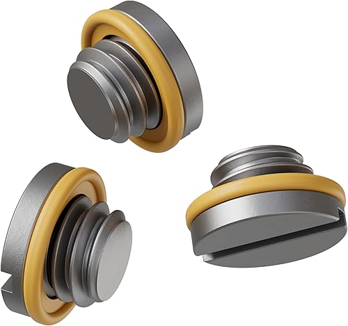 Miniatura 10 de Tapón de drenaje de aceite de acero M12x1.75 con 5 juntas de goma – Reemplazo de 12mm