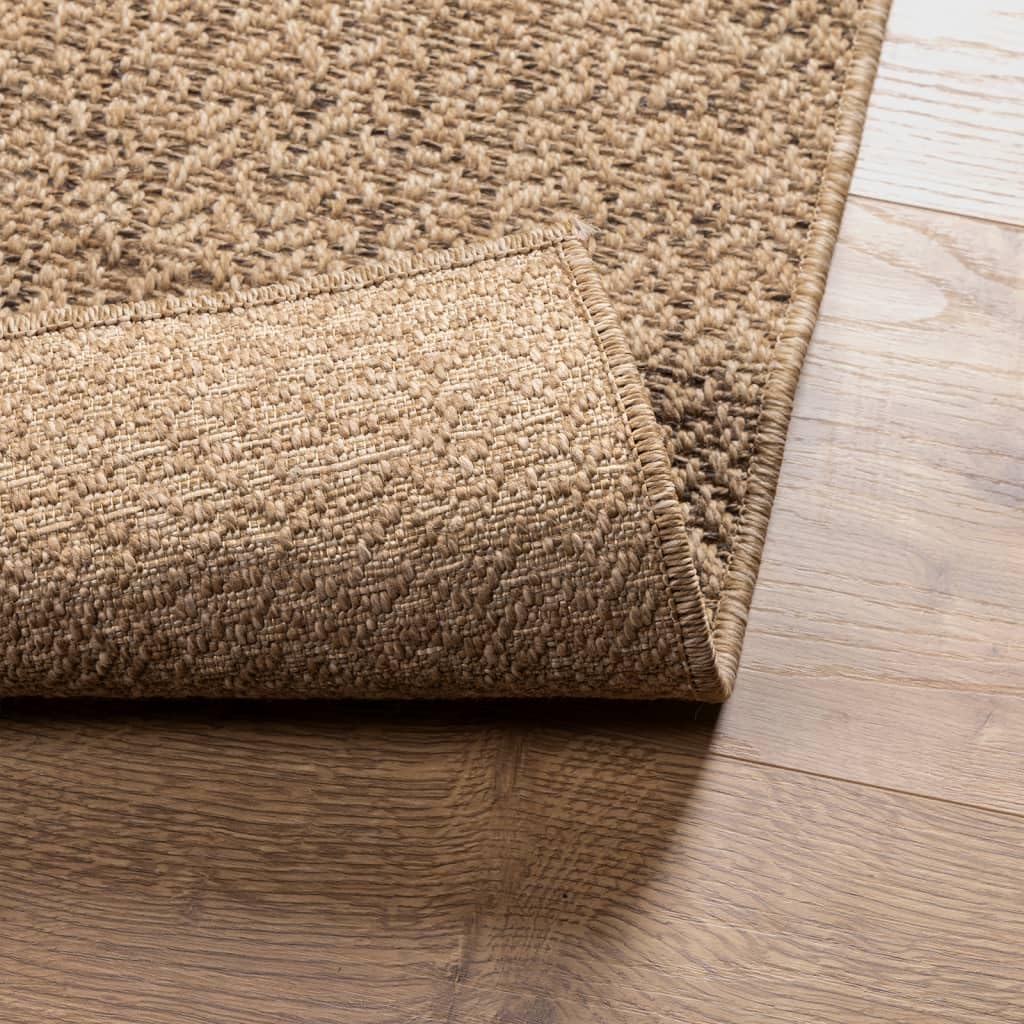 vidaXL Tappeto ZIZUR 160x230 cm Aspetto Iuta per Interni ed Esterni