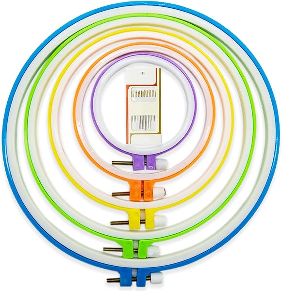 LAMXD Juego de Aros de Bordado Coloridos