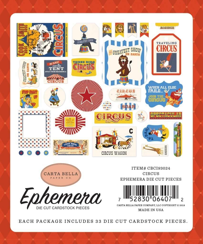 Carta Bella Paper Co. Circus Frames & Tags