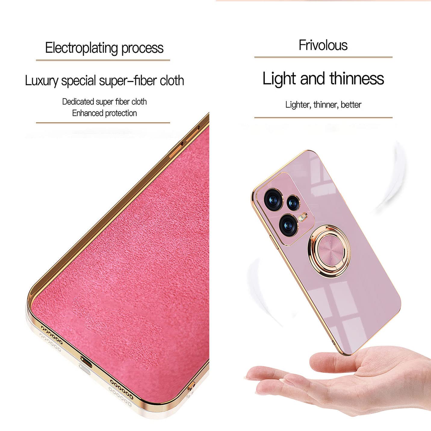 BORYA Cover per Xiaomi POCO F5 5G, Silicone Ultra Sottile