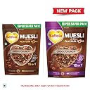 Saffola Muesli Choco Crunch with Flavour Pops, 700 gm | 15 in 1 Fruit and Nuts, Seeds, Millet & more | Cereals for breakfast rich in wholegrain, protein, fibre gallery image