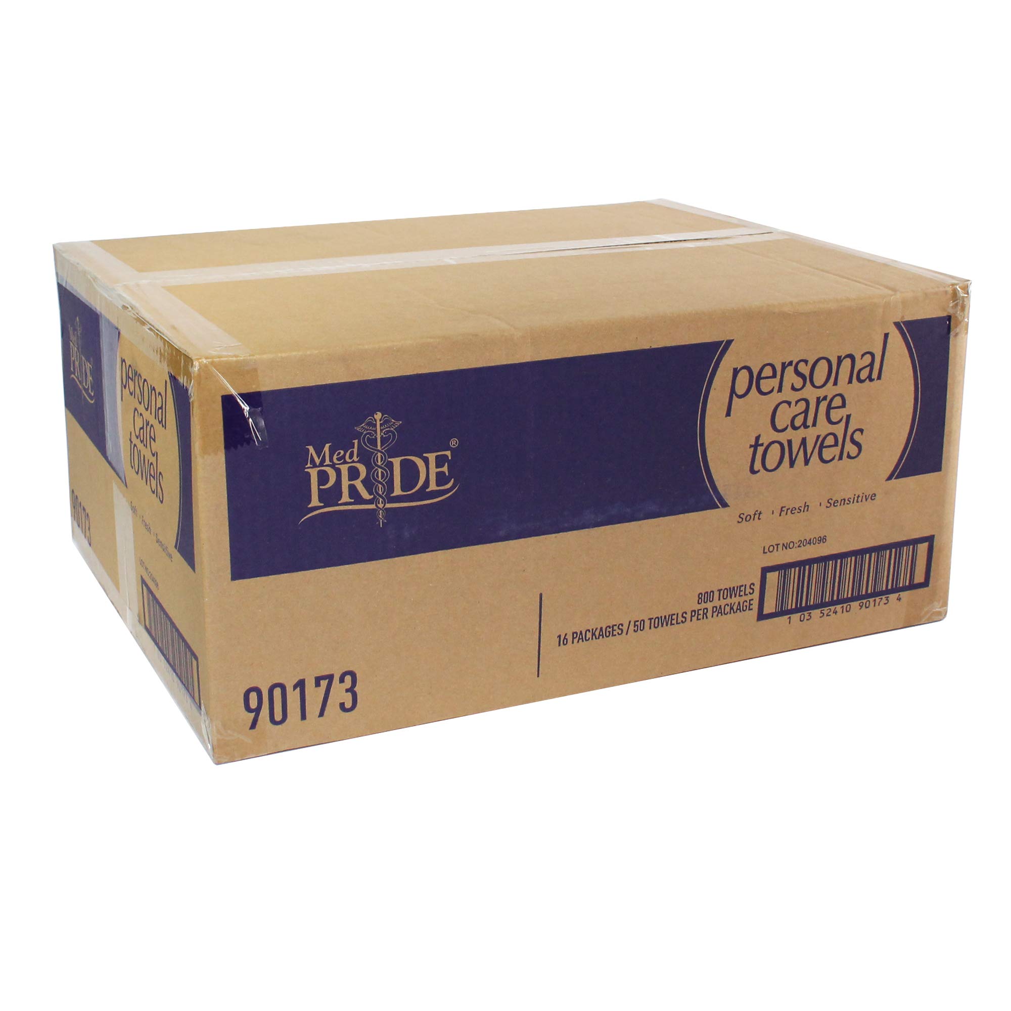 Medpride Disposable Dry Washcloths 800count, 8” by 13” Half Fold