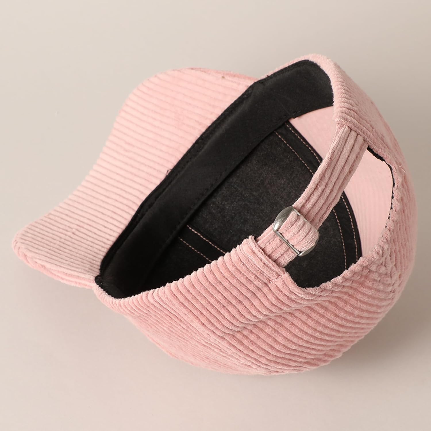 MIRMARU Women's 100% Cotton Corduroy Chenille 3D Patch Embroidered Adjustable Baseball Cap Hat