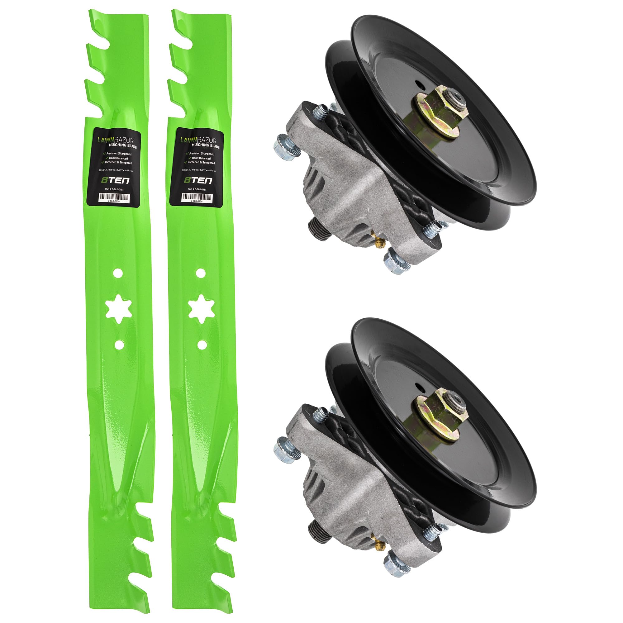 Amazon.com : 8TEN Deck Blade Spindle Kit for Troy Bilt White