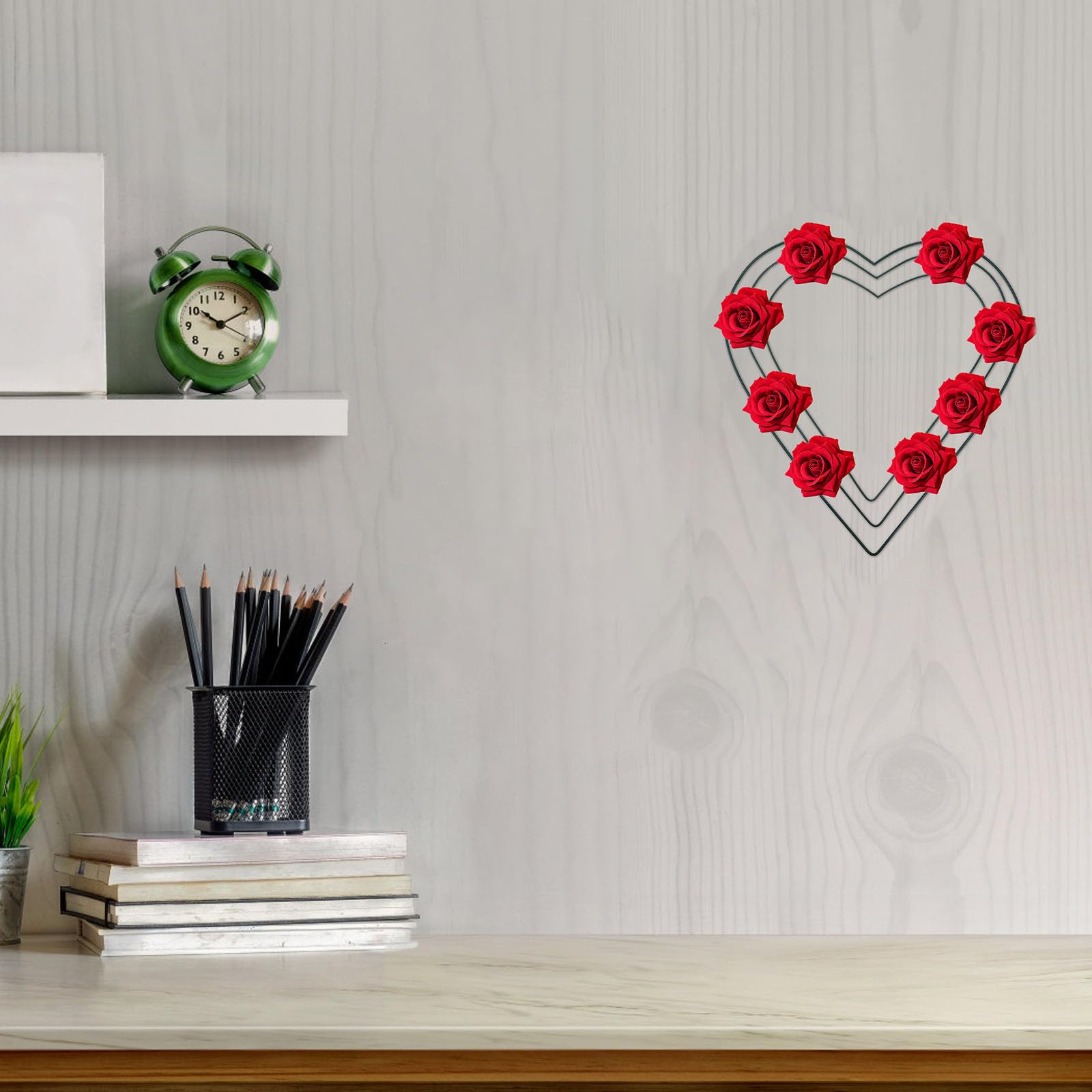 TOYANDONA 5 Pezzi Ghirlanda di Ferro a Forma di Cuore per Decorazioni