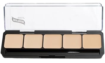 Graftobian Professional Makeup - Neutral #2 Cream Foundation Palette, Contour Palette and Color Corrector for Full Coverage Foundation - 5 Well Concealer for Light to Medium Skin